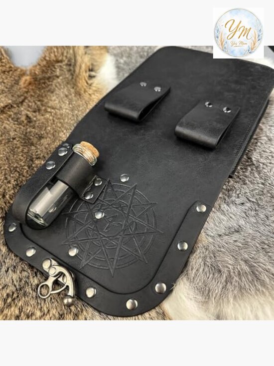 Medieval Alchemy Faux Leather Belt Bag with Potion Vials main image 5